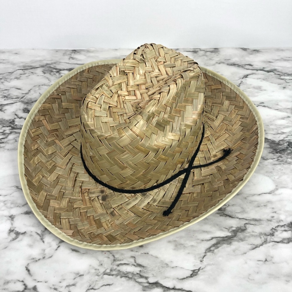 Unisex Straw Woven Outdoor Cowboy Hat